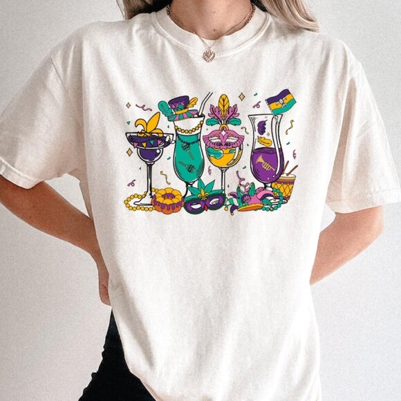 Other - Mardi Gras Cocktails Shirt, New Party Tee